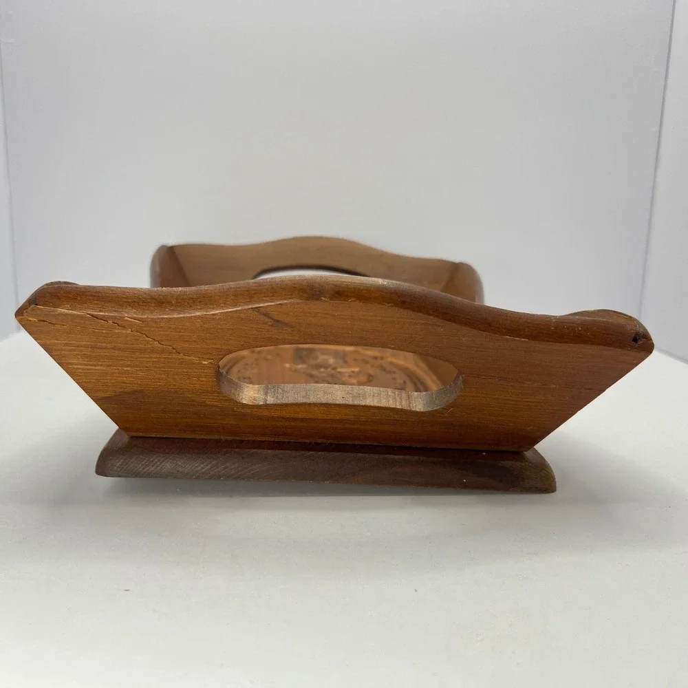 Handmade Wood Bread Tray 
